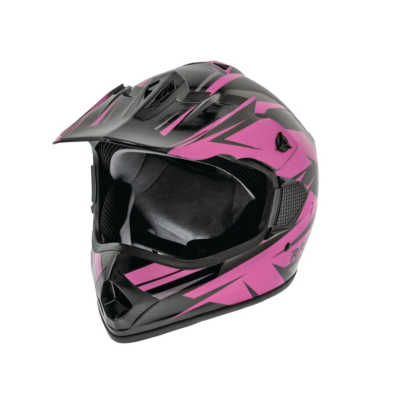 RX2 ATV Helmet, Adult, Pink/Black, Assorted Sizes W2230