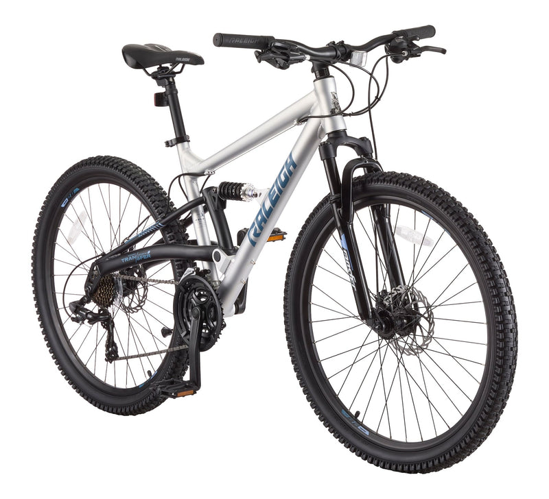 Tracker DS Mountain Bike with 21-Speed Shimano Shifting System, Silver G7934