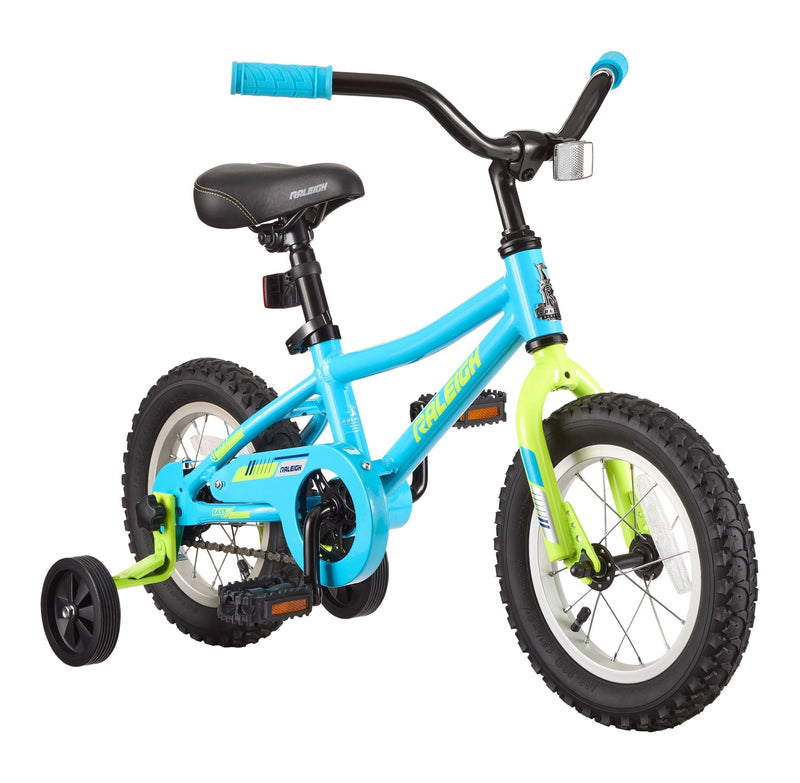 Vibe Lightweight Kids' Bike with Training Wheels, 12-in, Blue M6717
