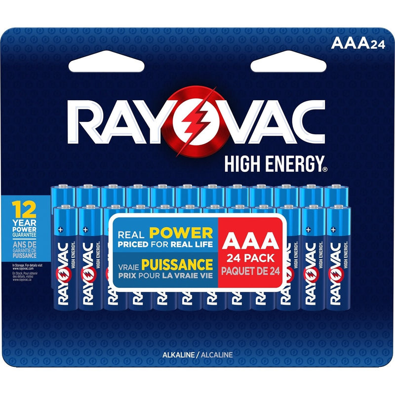 HIGH ENERGY AAA Alkaline Batteries, Long Lasting, All Purpose, 24-Pk Q844