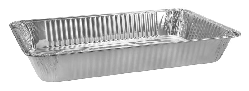 Rectangle Foil Reusable Full Deep Steam Baking Pan, Silver, 21-in, for Baking/Cooking/Steaming B9959
