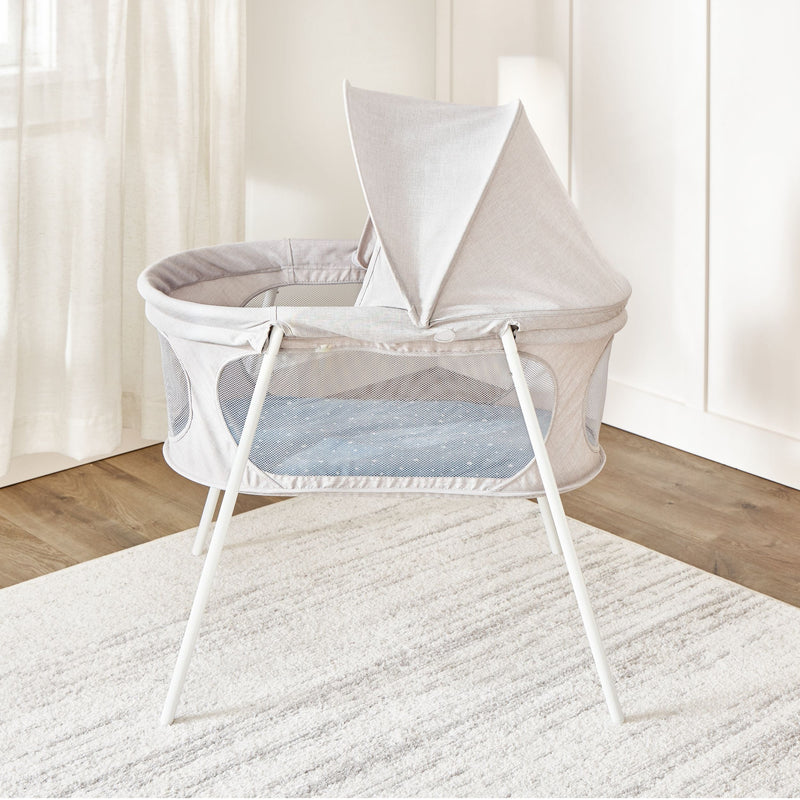 Baby Basics Infant Bassinet with Canopy, Grey Z2017