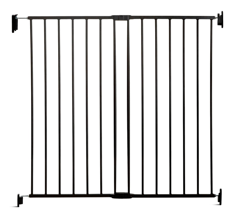 Top-of-Stairs Baby Gate, Black N6688
