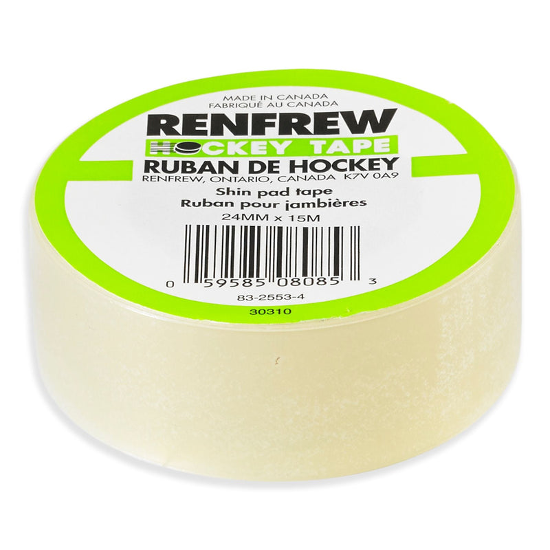 Shin Pad Hockey Tape, Clear, 24-mm x 15-m Q8050