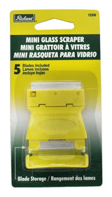 Mini Glass Scraper with Single Edge Razor Blades, 6-pc