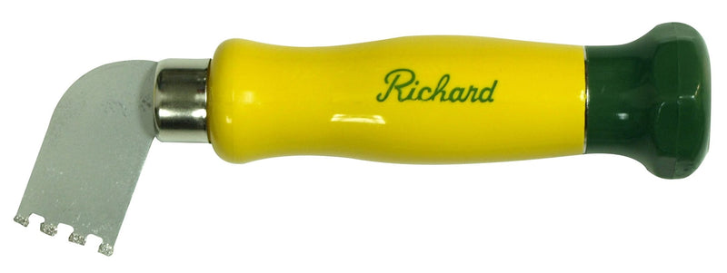 Tungsten Steel Carbide-Tipped Grout Remover Tool with Notched Blade & Plastic Handle R9459