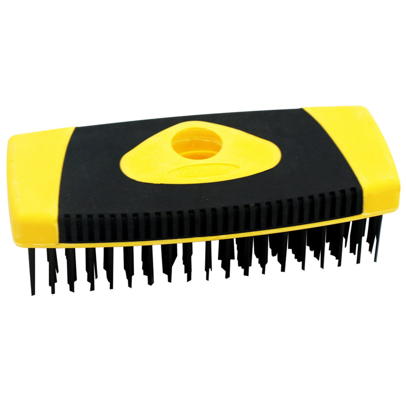 Wire Block Brush Cleans/Removes Paint, Rust & Dirt From Metal, 5.4 x 16.8-cm F2894