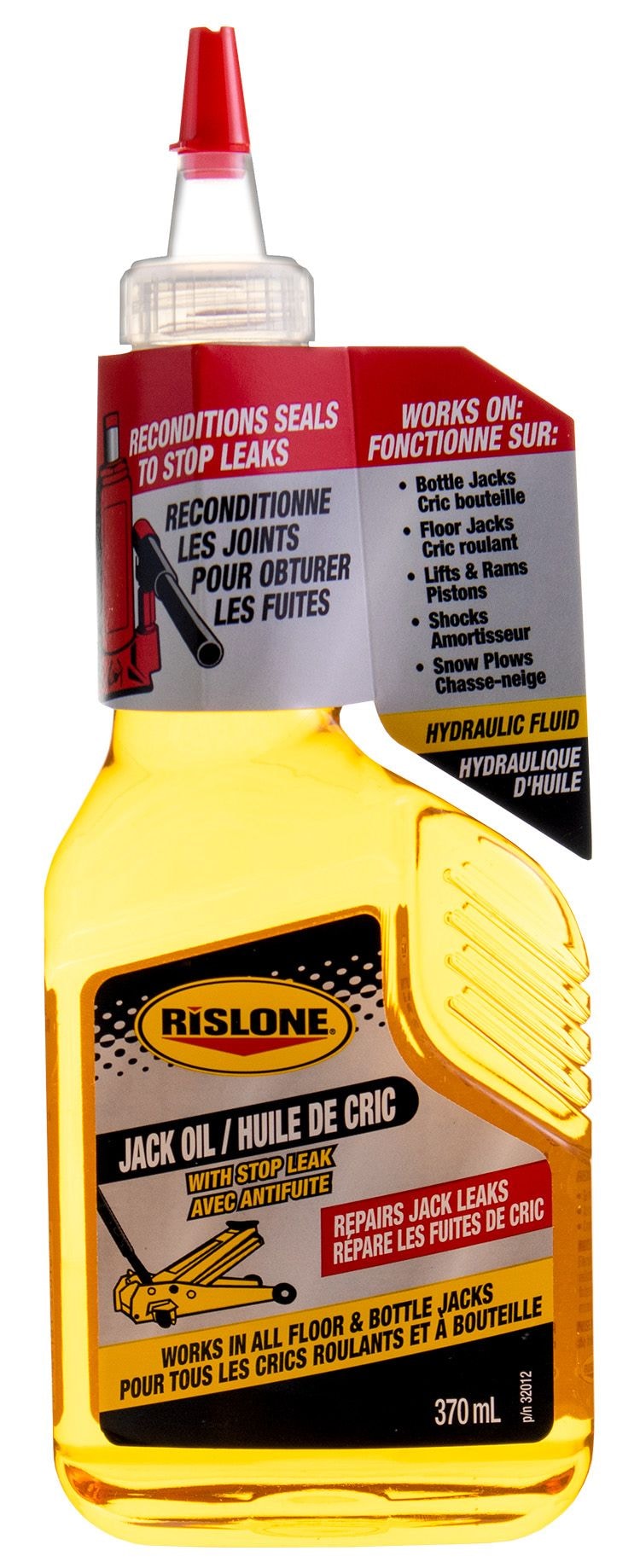 32012 Hydraulics Jack Oil with Stop Leak, Amber, 370-mL J8099