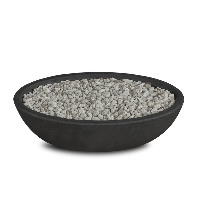 Riverside Oval Concrete Propane Fire Pit in Shale, 48-in V0546
