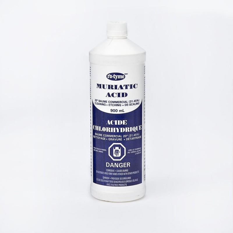 Muriatic Acid For Cleaning & Etching Concrete & Descaling Tile/Porcelain, 900-mL V164