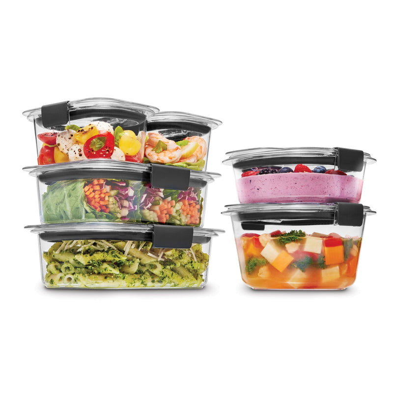 Brilliance Stainshield Mixed Plastic Food Storage Container, 12-pc S3559