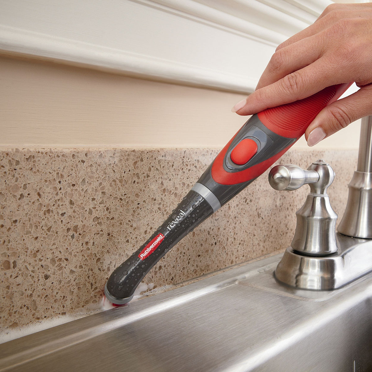 Reveal Power Scrubber, Battery-Powered Cleaning Scrub Brush with Oscillating Head