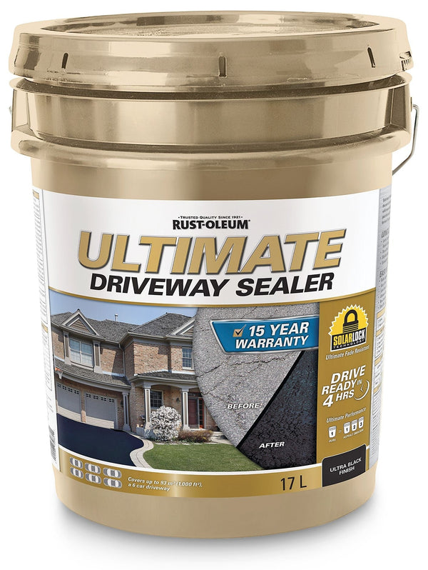 15-Year Ultimate Asphalt Driveway Sealer, 1000 sq. ft Coverage, Ultra Black, 17-L G1335