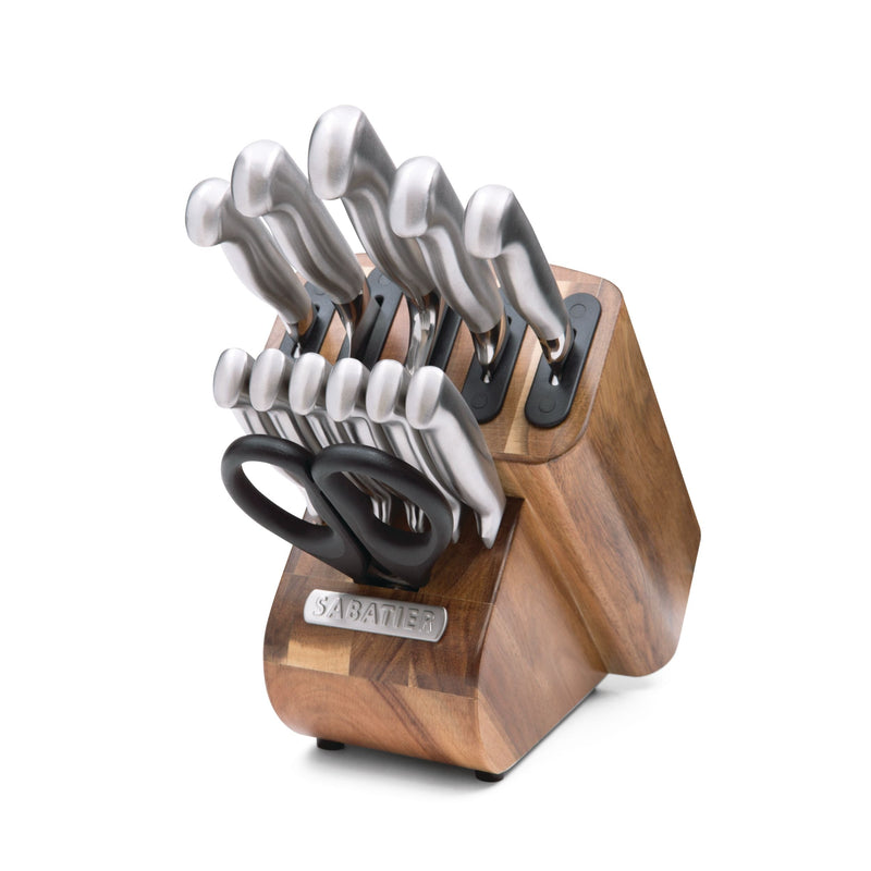 Stainless Steel Knife Block Set with Edgekeeper, 13-pc O1047