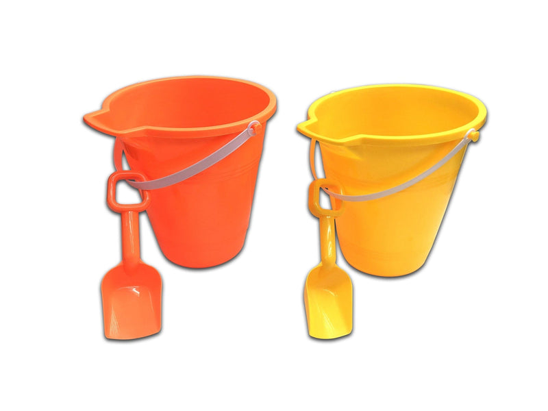 Sand Bucket & Shovel Set, Multi-Coloured, Assorted, Ages 2+, for Summer/Beach Activities B7598