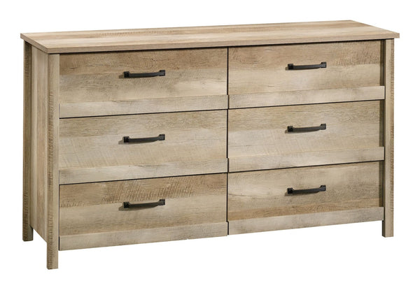Cannery Bridge 6-Drawer Double Dresser/Chest Bedroom Storage, Lintel Oak Finish W2116