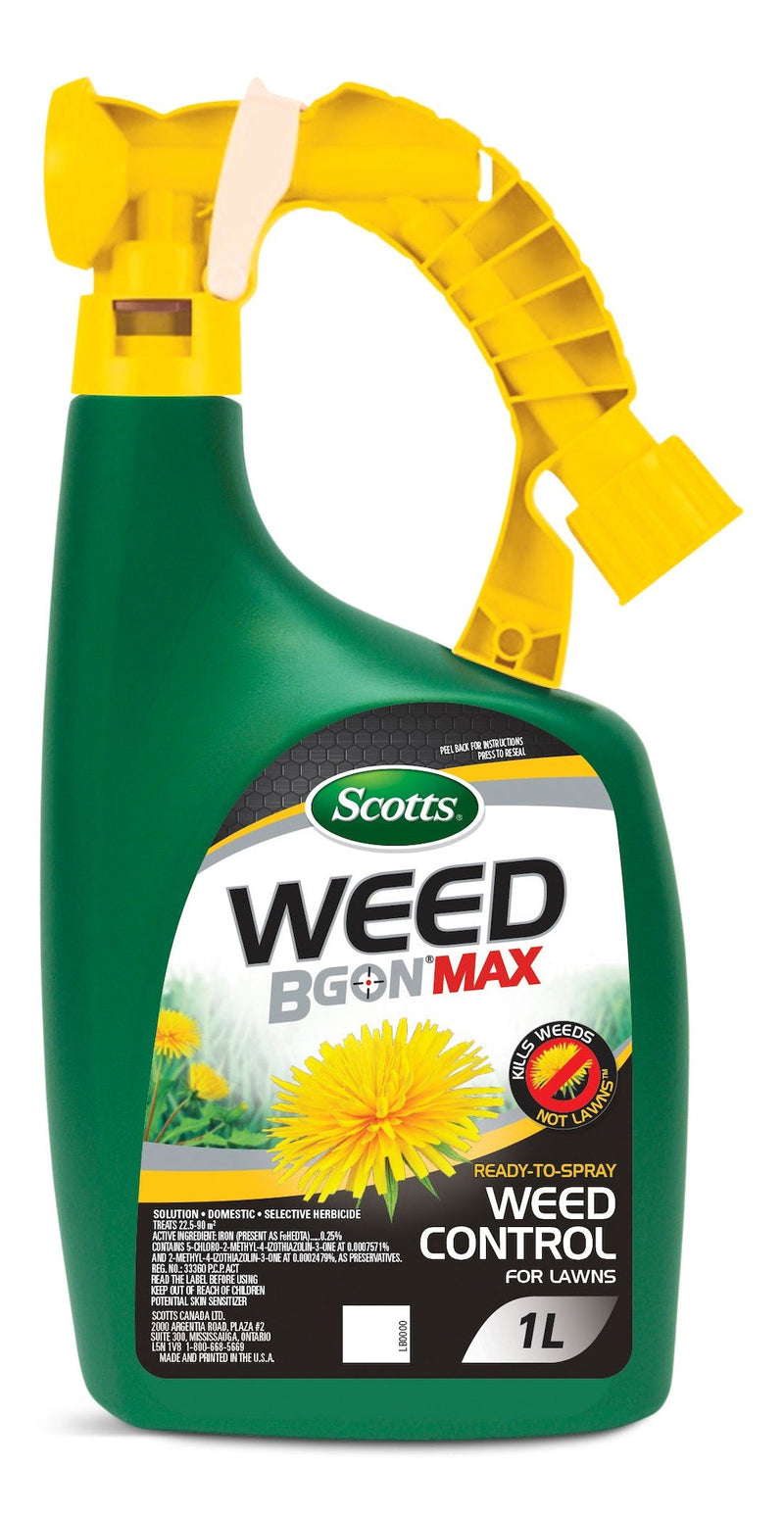 Weed B Gon MAX Ready-to-Spray Weed Control/Killer Concentrate, Herbicide for Lawns, 1-L H4583