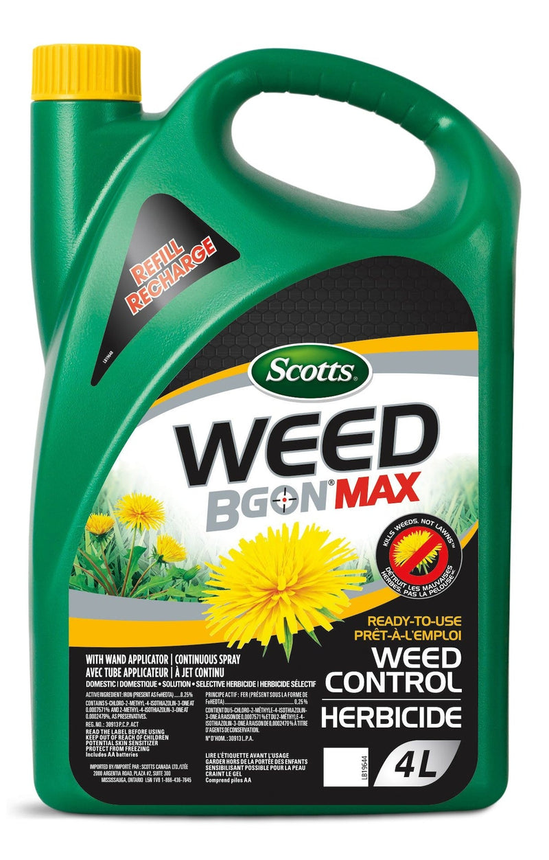 Weed B Gon MAX Ready-To-Use Weed Control for Lawns Refill, 4-L M5070
