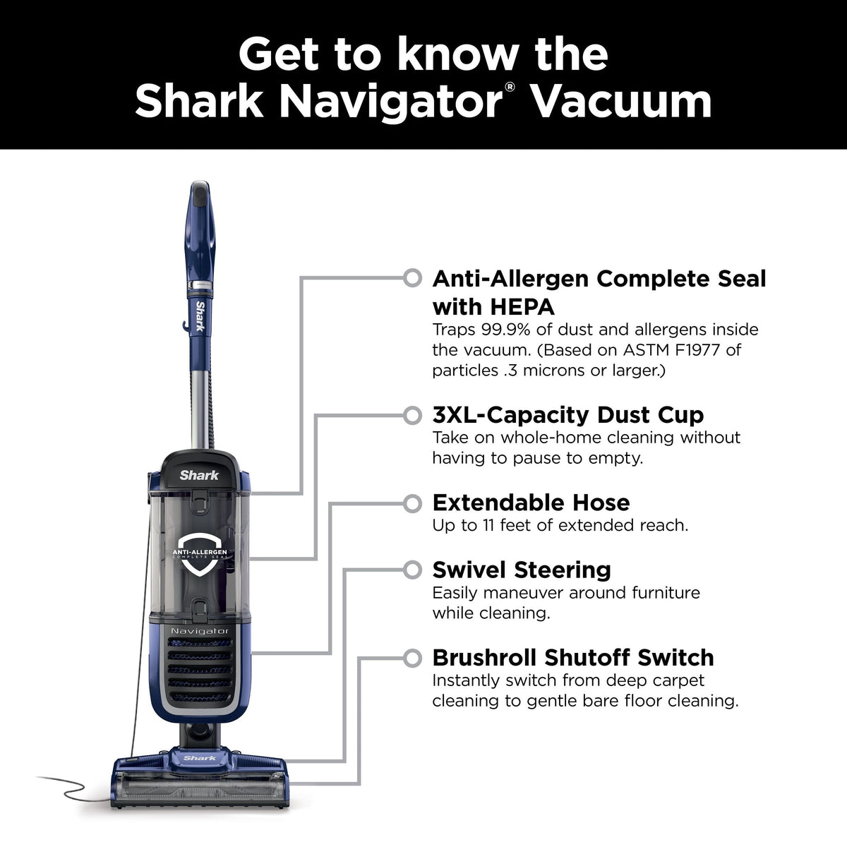 Navigator Swivel Pro Complete Corded Upright Vacuum Cleaner