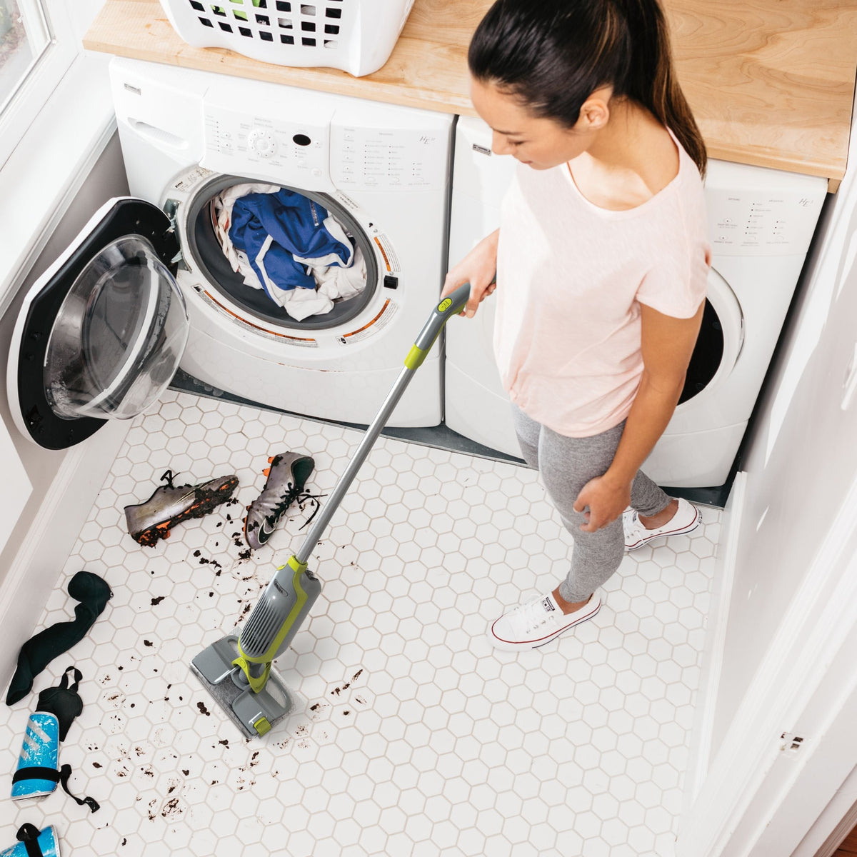 VACMOP Hard-Surface Cordless Vacuum Mop with Disposable VACMOP Pad