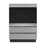 Under the Counter Microwave Drawer and Oven Pedestal, 24-in