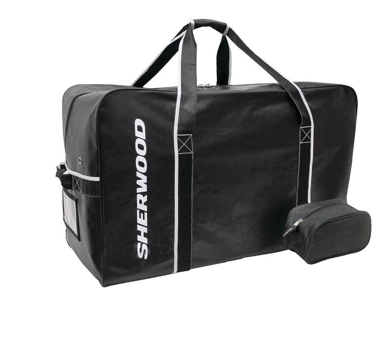 Team Tarp Hockey Bag with Accessories/Toiletry Bag, Carry, Junior, Black, 30-in O0357