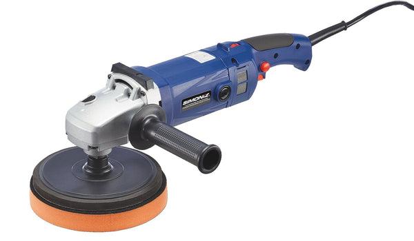 Brushed Corded Hook & Loop Right Angle (Fixed Orbit) Adjustable Grip Polisher & Sander, 7-in Z5862