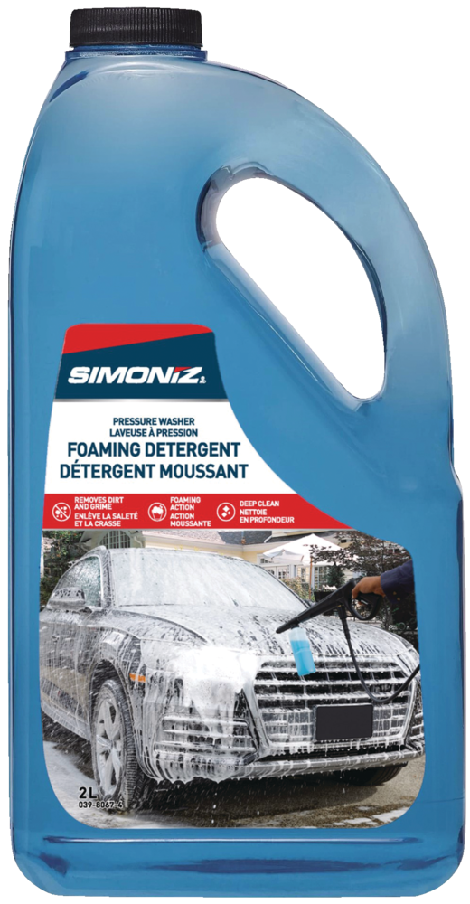 Non-Toxic Foaming Pressure Washer Detergent for Vehicles & Boats, Concentrate, 2L O9409