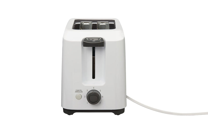 2-Slice Toaster, White, Removable Crumb Tray J4350