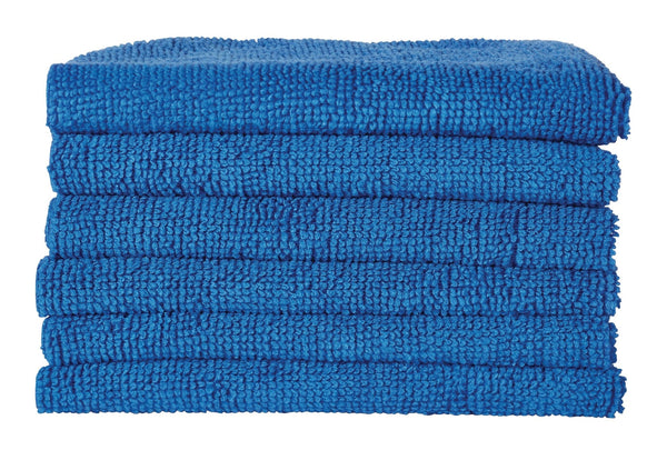 All-Purpose Machine Washable Microfibre Cloths, Blue, 40-pk C3285
