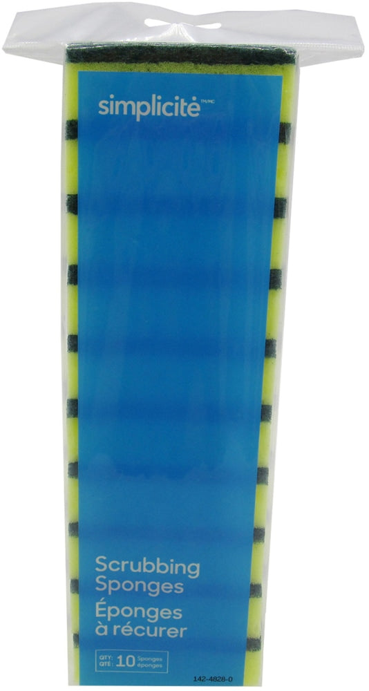 Heavy-Duty Scrub Sponge & Pad, 10-pk W5349