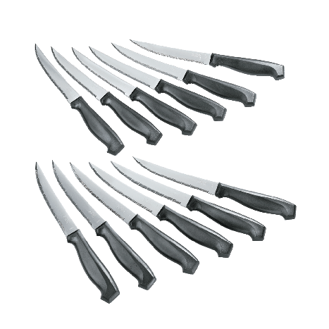 Stainless Steel Laser Steak Knife Set, Dishwasher Safe, 12-pc Y3950