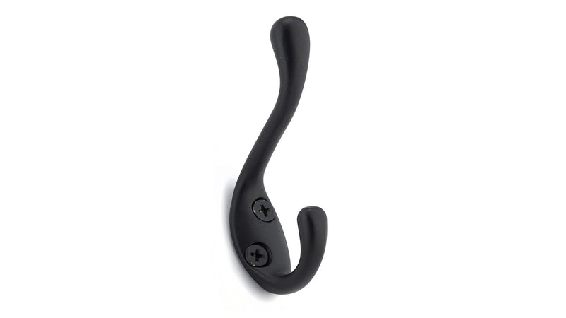 Single Hook, 3.5", Matte Black, 3pk Q6639
