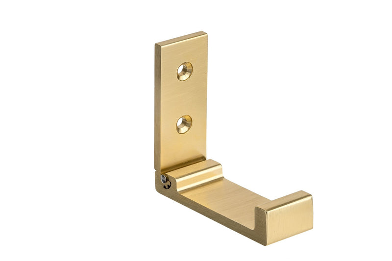 Single Metal Flip Hook, Satin Brass D4323