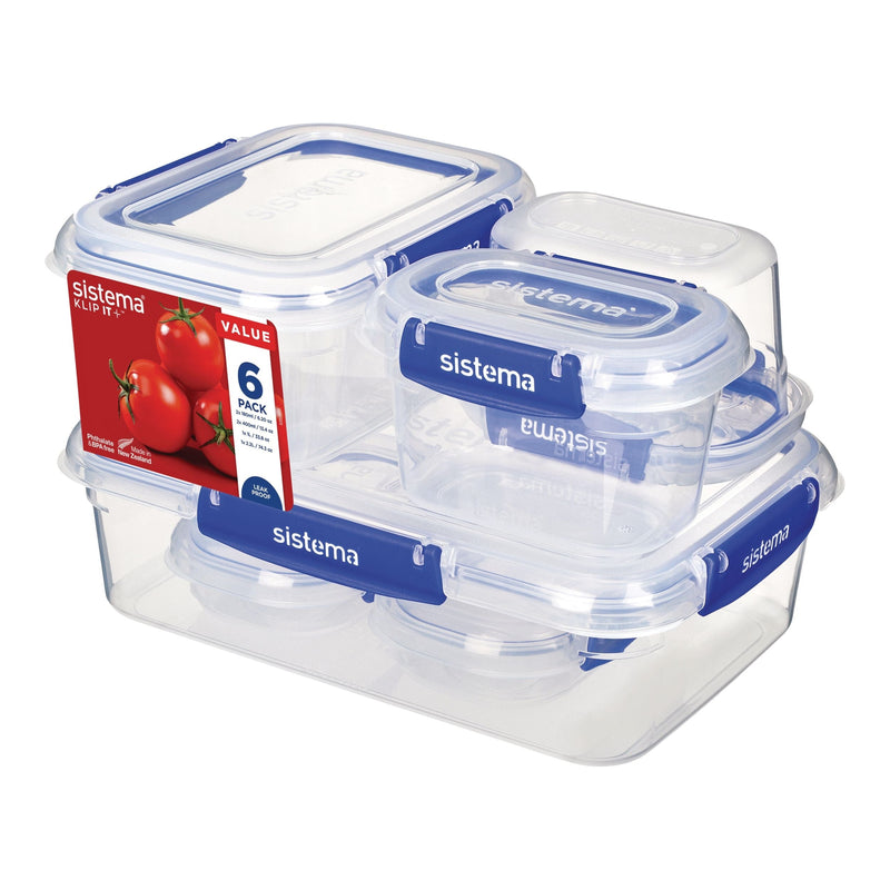 Airtight Rectangular Food Storage Container Starter Set with Leakproof Seal, 12-pc L0248