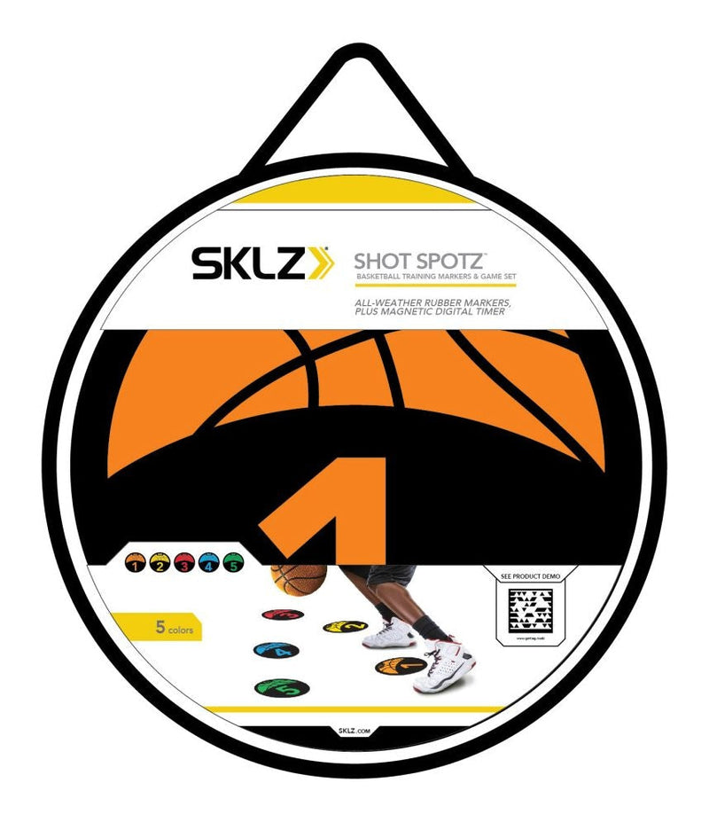Shot Spotz Indoor/Outdoor Numbered Basketball Training Markers with Digital Timer R4754