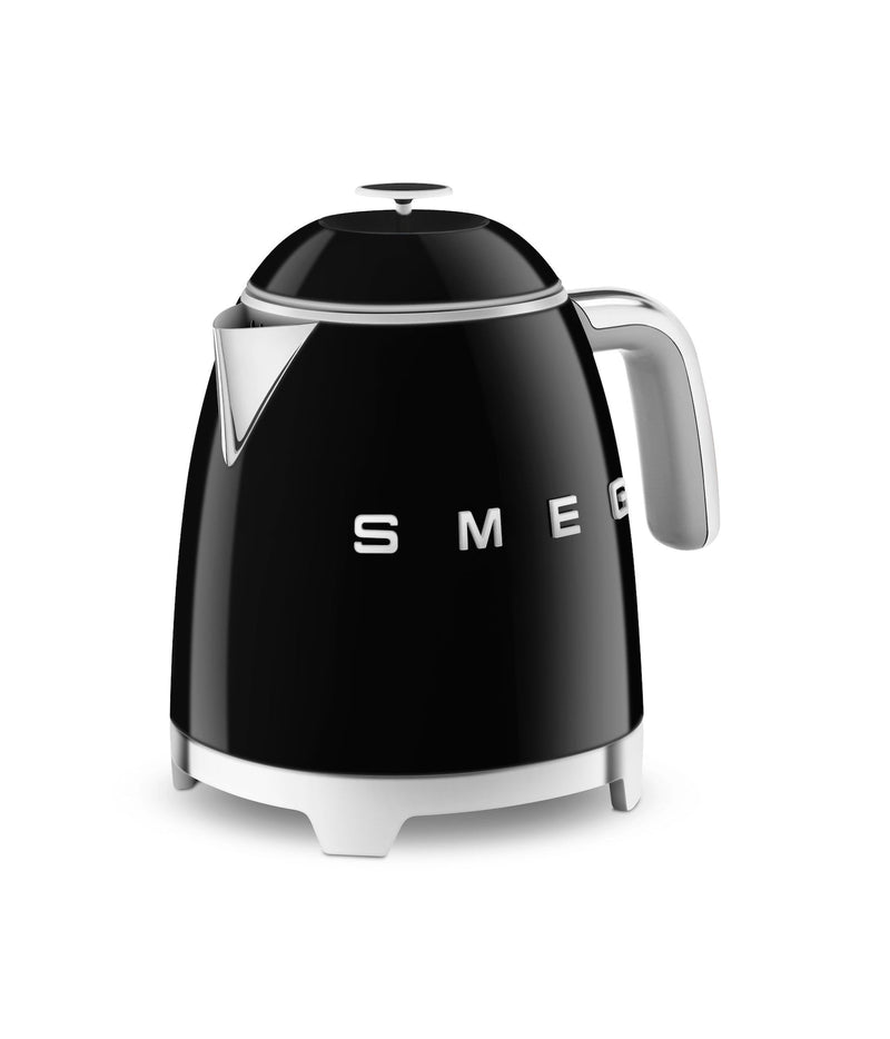 50's 1400W Retro Style Electric Mini Countertop Kettle with Cordless Base, Black, 0.8-L W7423