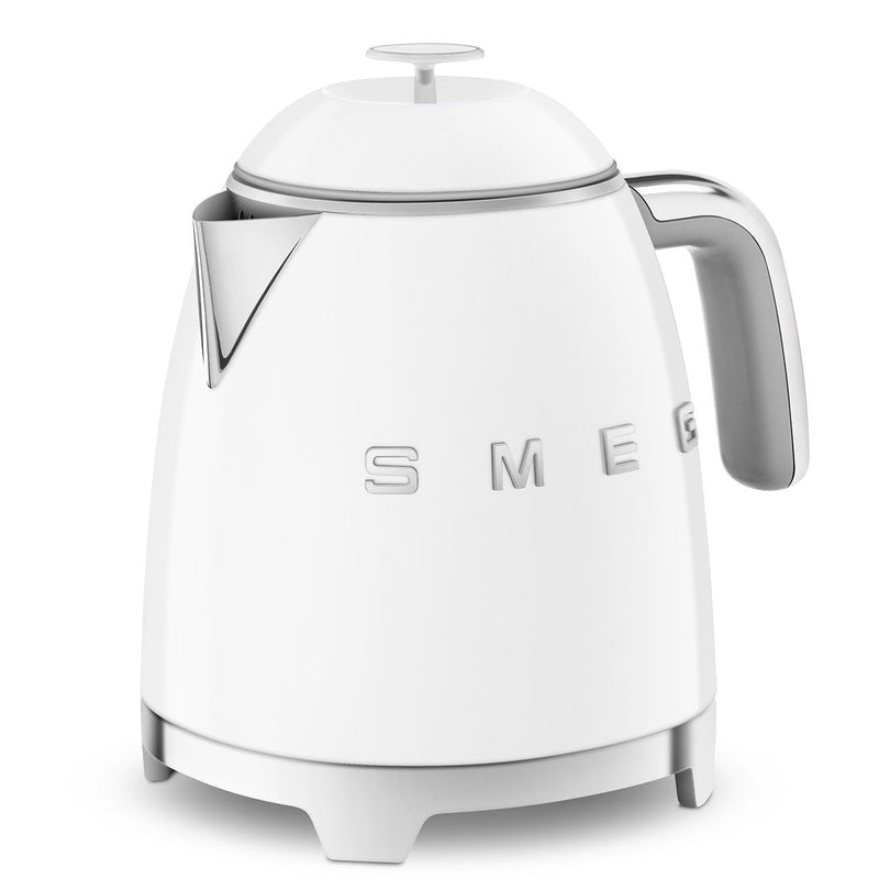 50's 1400W Retro Style Electric Mini Countertop Kettle with Cordless Base, White, 0.8-L Y0115