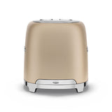 50's Retro Style Wide Slot Pop Up Electric Toaster with 6 Settings, 2-Slice, Champagne