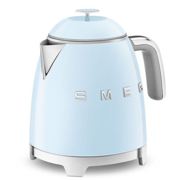 Retro Style Electric Mini Kettle with Cordless Base, Light Blue, 0.8-L X0240