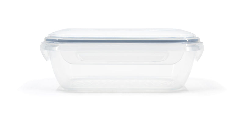 Clear Rectangular Clear Food Storage Container with Leakproof Lid, Nestable, 1.3-L T9723