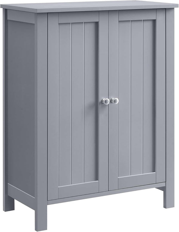 Home 2-Door Dove Grey Storage Cabinet with 2 Adjustable Shelves I3234