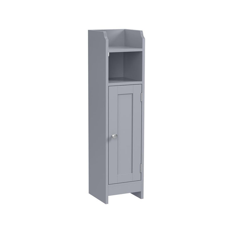 Home 6-Tier Dove Grey Cabinet with 5 Adjustable Shelves J8266