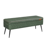 Home Modern Forest Green Ottoman Storage Bench