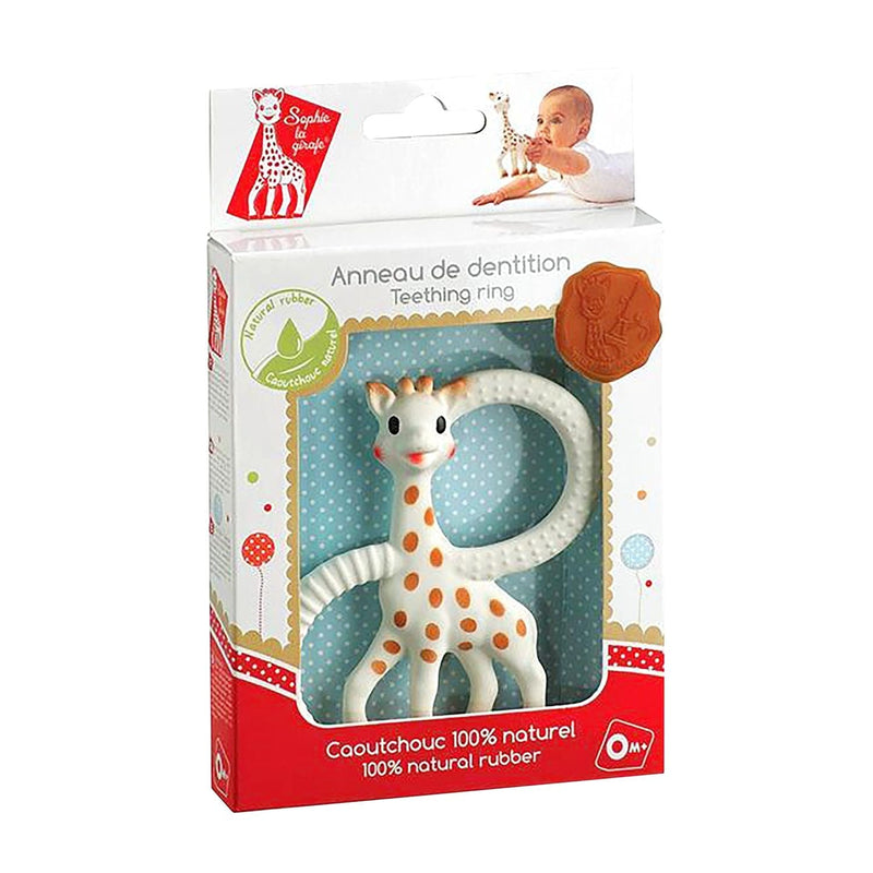 La Girafe Teether Ring Toy for Babies, Ages 0-3m D1091