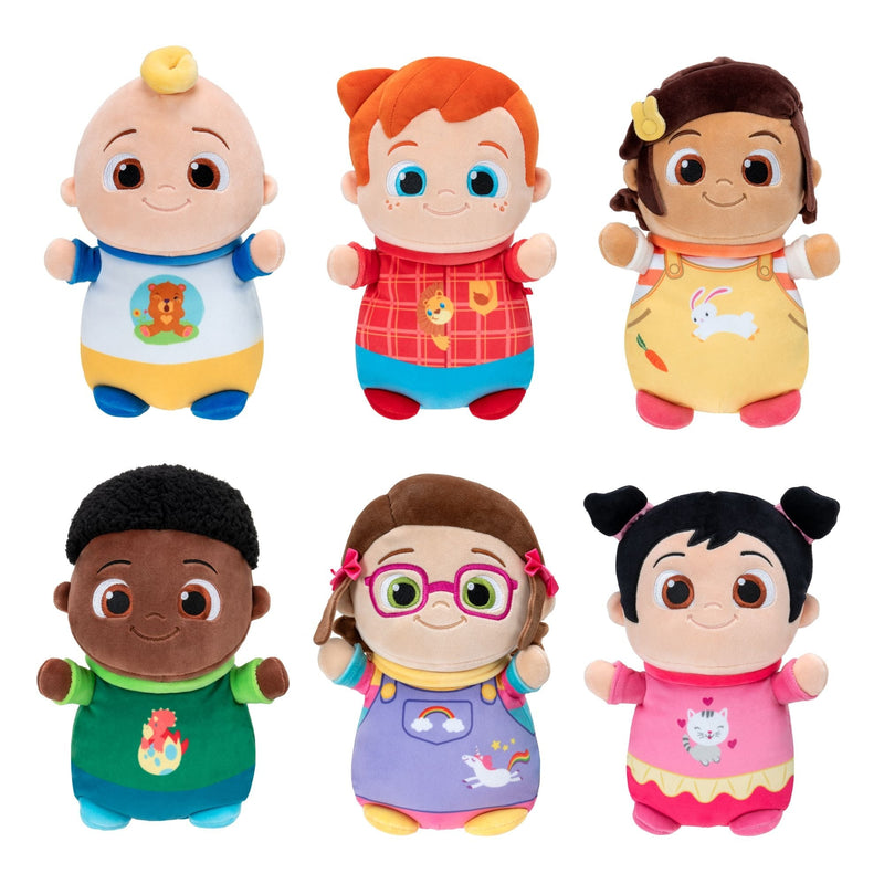 HugMees CoComelon Baby JJ Plush Doll, 10-inch Soft Plush Toy T5126