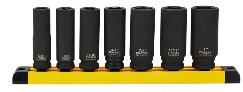 Pro 1/2-in Impact Socket Set, SAE, 7-pc J7698