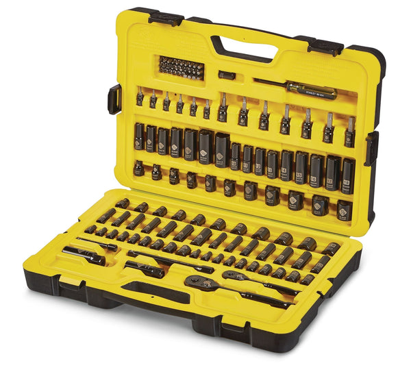 Professional Grade Black Chrome Socket Set, 122-pc, SAE/Metric E0267