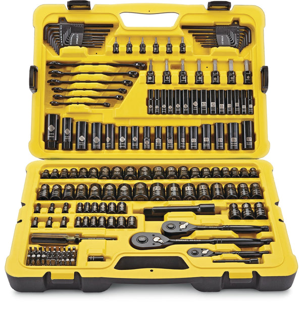 Professional Grade Black Chrome Socket Set, 183-pc, SAE/Metric W7171