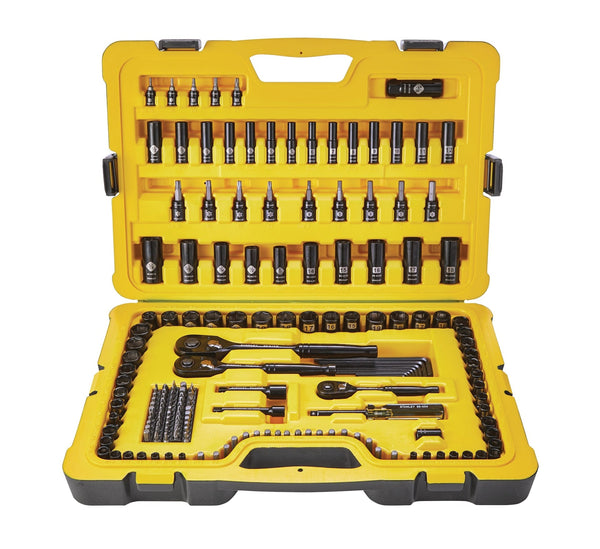 Professional Grade Black Chrome Socket Set, SAE/Metric, 197-pc P2006